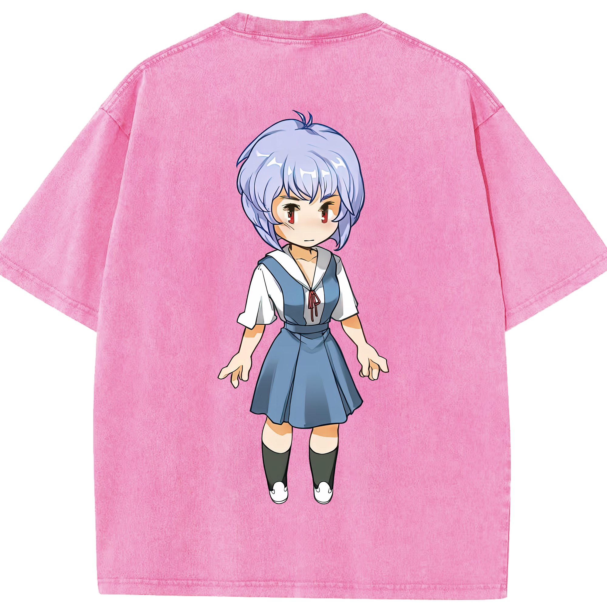 （画像用） EVA 新世紀エヴァンゲリオン 綿100% ヴィンテージ風 半袖Tシャツ（背面プリント）